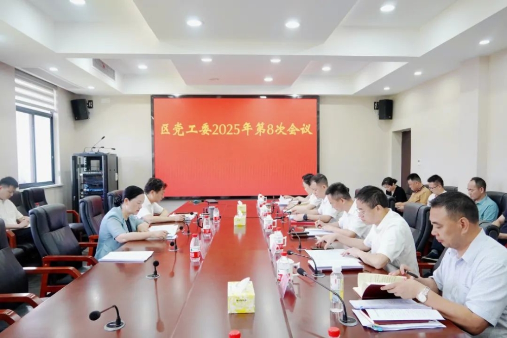 我区召开区党工委2025年第8次会议
